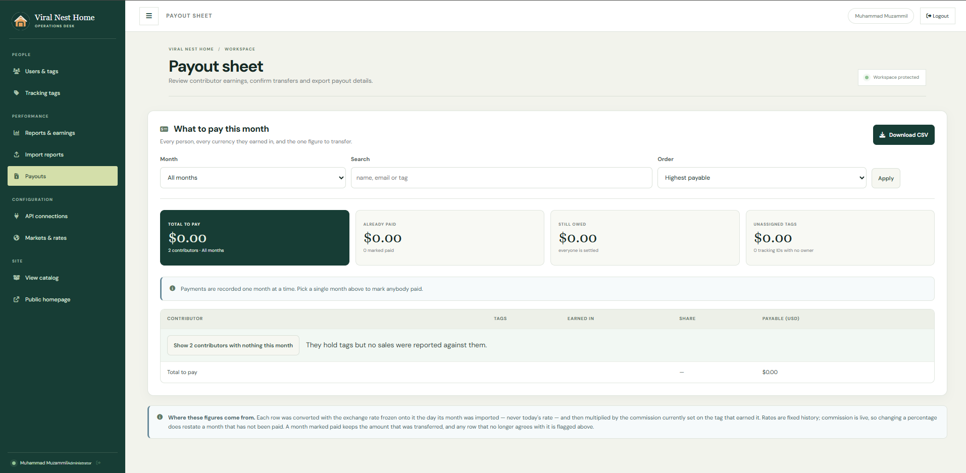 Viral Nest Home project screenshot