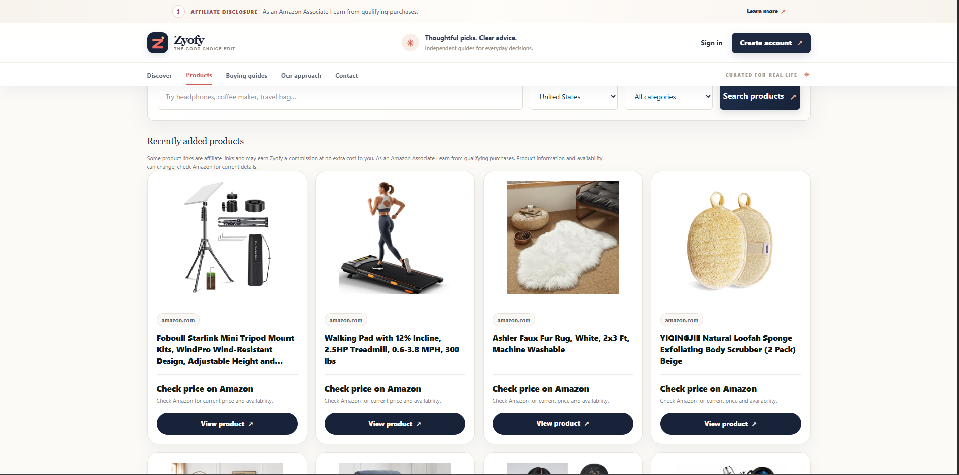 Zyofy — Affiliate E-Commerce Platform project screenshot