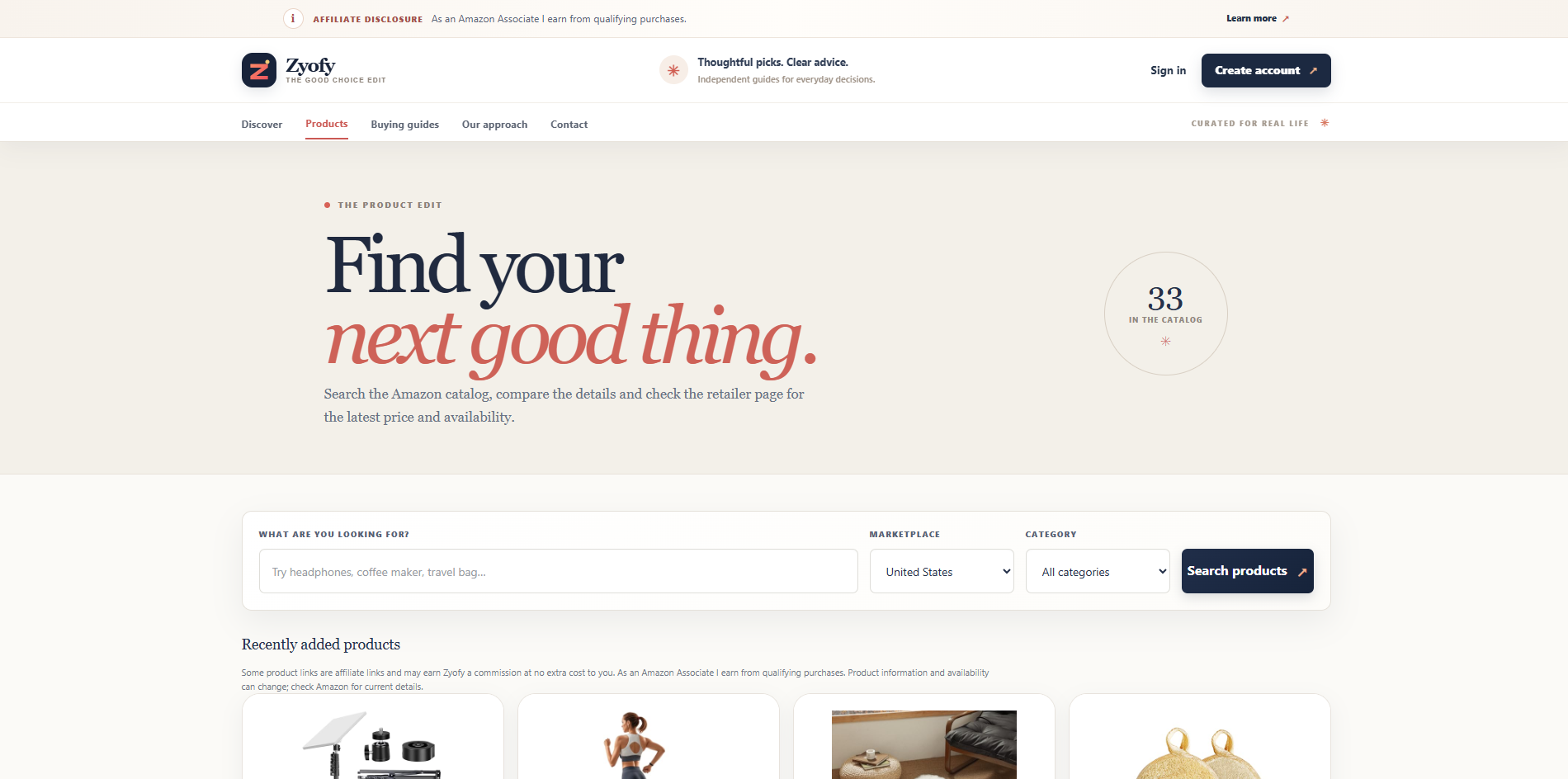 Zyofy — Affiliate E-Commerce Platform project screenshot